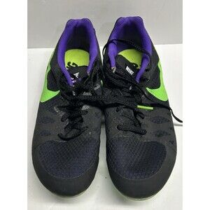 Nike Rival M Multi Use Racing Track Running Shoe Black Neon Green Mens Size 8.5